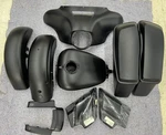 2017 Harley-davidson Street Glide Touring Paint Set Tank Fender Bags Black Denim. Fixed Price $2000.00.