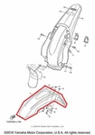 New Oem Yamaha Front Fender Fairing Blue. Fixed Price $114.95.
