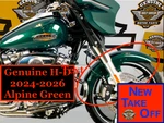 24-2025 2026 Oem Harley Touring Street Glide Chopped Front Fender Alpine Green. Fixed Price $299.95.