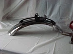 Nos Suzuki TS90 TS100 Front Fender & Bracket P/n 53110-25600-737 , 53210-25100. Fixed Price $599.00.