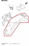 New Oem Suzuki L7 Rear Fender Fairing Black. Fixed Price $384.95.