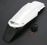 Ufo Plastics Enduro Rear Fender With Light - White Motorcycle Dirt Bike. Fixed Price $63.42.