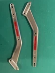 18-26 Harley Davidson Flfbs Rear Fender Supports Satin Chrome 59500537 59500538. Fixed Price $85.00.