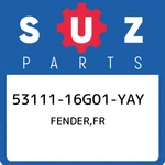 53111-16G01-YAY Suzuki Fender,fr 5311116G01YAY, New Genuine Oem Part. Fixed Price $224.53.