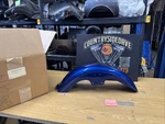 Harley Superior Blue Softail Front Fender New Pinstripe. Fixed Price $600.00.