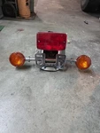 1980-82 Honda CB900C Custom Speed Rear Fender 80100-461-000 With All Lights. Fixed Price $125.00.