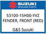 Suzuki Oem Part 53100-15H00-YVZ Fender, Front (red). Fixed Price $310.09.