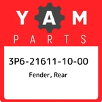 3P6-21611-10-00 Yamaha Fender, Rear 3P6216111000, New Genuine Oem Part. Fixed Price $98.83.