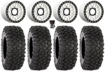 Kmc Grenade Bdlk 15" Wheels Mh +10MM 32" XC450 Tires Honda Pioneer 1000 / Talon. Fixed Price $2111.80.