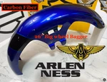 14-24 Arlen Ness Carbon Fiber 26" Inch Big Wheel Wrap Front Fender Harley Bagger. Fixed Price $249.99.