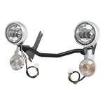 4.5" Led Passing Turn Signal Spot Light Lamp Bar Fit For Harley Road King 14-22. Fixed Price $125.99.