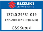 Suzuki Oem Part 13740-29FB1-019 Cap Air Cleaner (black). Fixed Price $186.85.