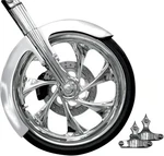 Components Front Fender Kit For 23IN. Wheel - Phantom Cut Chrome FNDRKT23RC. Fixed Price $448.66.