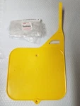 Nos Factory Suzuki Front Number Plate And Others Yellow Vintage Mx. Fixed Price $99.99.