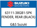 Suzuki Oem Part 63111-38GB1-5PK Fender, Rear (black). Fixed Price $213.07.