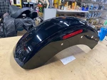 Vivid Black Rear Fender Harley Softail Slim Fls Oem New T/o Factory Nice!. Fixed Price $399.95.