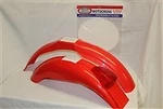 Red Preston Petty Isdt Rear Enduro & Mx Front Fender Number Plate Honda Xr Mr. Fixed Price $124.95.