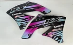 Used 09 10 11 Kawasaki KX450F Black Left & Right Gas Tank Shrouds Graphics. Fixed Price $29.99.