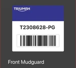New Triumph Bonneville Bobber, Speedmaster Front Mudguard Jet Black T2308628-PG. Fixed Price $210.00.