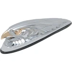 Drag Specialties Eagle Head With Lights Gold Eyes Small Chrome DS-287556. Fixed Price $49.69.