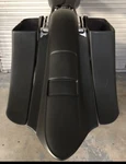 7" Harley Davidson Touring Stretched Saddlebags And Rear Fender Bagger Kit. Fixed Price $1199.00.