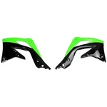 Ufo Radiator Shrouds Scoops Green/black KA04719#999. Fixed Price $46.36.