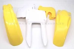 New Yellow And White Plastic Body Kit 96-98 RM125 RM250 Suzuki Polisport #V62. Fixed Price $159.94.
