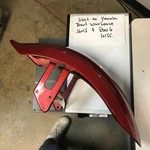 Oem Honda Front Candy Red Fender 61100-MEL-000ZJ Used (this Number 2). Fixed Price $180.00.