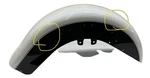 Harley Fender Frt White -black 58900203 New/imperfect Sold As Is Oem. Fixed Price $281.76.