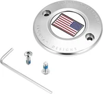 Figurati Designs 2-HOLE Timing Cover Us Flag Polished #FD20-TC-2H-SS. Fixed Price $122.95.