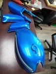 Repainted Kawasaki Z1 900 Body Set - H2 750 Blue (custom). Fixed Price $1300.00.