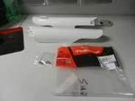 Nos Polisport Fork Guards White Suzuki 2007-2019 RM-Z250 8398300001. Fixed Price $29.99.