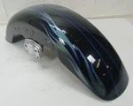 Harley-davidson 2007 Road King Cvo Front Fender Black Ice W/ Blue Flames. Fixed Price $189.05.