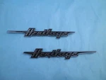2018-2025 Harley Oem Softail Heritage Front Fender Badges Emblems 61400415. Fixed Price $36.99.