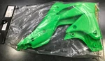 KAWASAKIKX250F Radiator Panel Set ( Acerbis ) Flo Green Fits 13-15 P/N2386440235. Fixed Price $44.00.