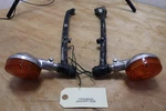 1982 Honda CB650SC Nighthawk Left And Right Rear Grip Bars With Turn Signals. Fixed Price $60.00.