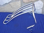 Chrome Luggage Rack For Harley 2000-05 Fxst Softail 2000-04 Flst With Solo Seat. Fixed Price $69.95.