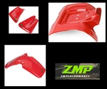 New Honda 83 - 85 Red Plastic Front And Rear Fender Scoops. Fixed Price $444.40.