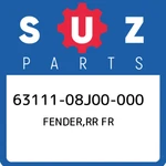 63111-08J00-000 Suzuki Fender,rr Fr 6311108J00000, New Genuine Oem Part. Fixed Price $119.28.