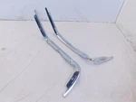Vespa Primavera Sprint 125 150 Elettrica Pair Chrome Shield Edge Fairing Trim. Fixed Price $119.95.