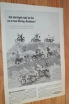 1966 Harley Davidson Full Line Original Advertisement Print Electra Glide. Fixed Price $8.09.
