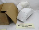 Harley Genuine Nos Softail Deuce White W/ Ghost Flame Rear Fender 59759-03. Fixed Price $349.99.