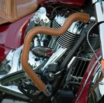 Indian Motorcycles Genuine Leather Mustache Highway Bar Wraps 2880942-05. Fixed Price $249.99.