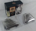 Harley Davidson Genuine Chrome Louvered Side Cover Set Nos 66320-03. Fixed Price $99.99.