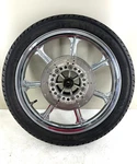 86-06 Kawasaki Vulcan VN750A Chrome Front Wheel Rim Spoke Brake Rotor. Fixed Price $139.00.