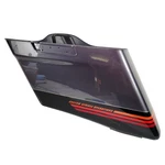 Harley 2020 Cvo Street Glide Left Saddlebag Smoky Gray Black Hole 90201378EML. Fixed Price $1295.95.