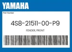 Yamaha Genuine Fender, Front 4S8-21511-00-P9. Fixed Price $115.99.