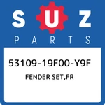 53109-19F00-Y9F Suzuki Fender Set,fr 5310919F00Y9F, New Genuine Oem Part. Fixed Price $211.50.
