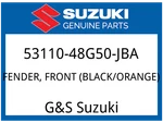 Suzuki Oem Part 53110-48G50-JBA Fender, Front (black/orange). Fixed Price $772.64.