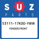 53111-17K00-YWW Suzuki Fender,front 5311117K00YWW, New Genuine Oem Part. Fixed Price $346.27.